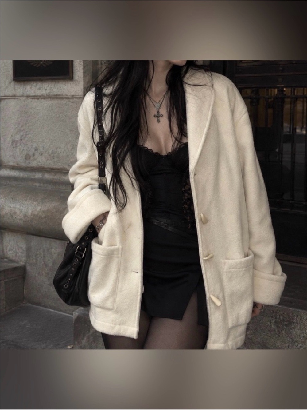 Women’s Cozy White Essential Stylish Weather Warm Winter Jacket/Coat